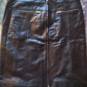 Bagatelle black leather skirt womens size 6